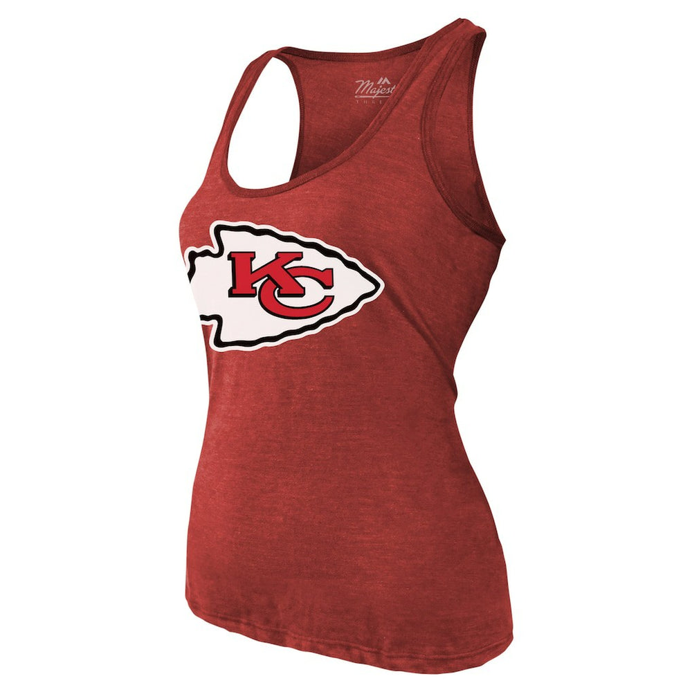 Patrick Mahomes Kansas City Chiefs Majestic Threads Women's Name & Number Tri-Blend Tank Top - Red sale