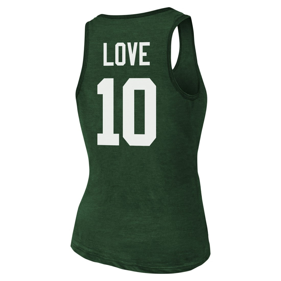 Jordan Love Green Bay Packers Majestic Threads Women's Name & Number Tri-Blend Tank Top - Green discount