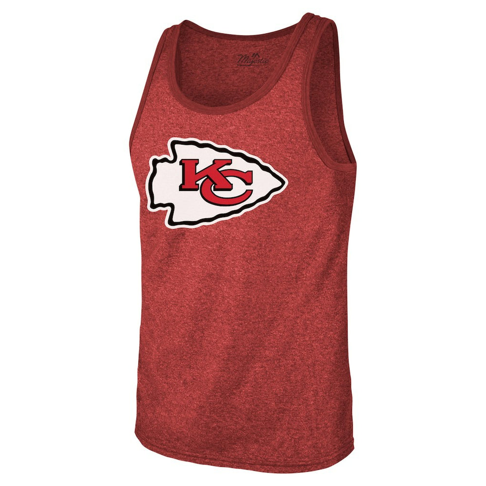 Patrick Mahomes Kansas City Chiefs Majestic Threads Tri-Blend Player Name & Number Tank Top - Red online