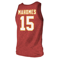 Patrick Mahomes Kansas City Chiefs Majestic Threads Tri-Blend Player Name & Number Tank Top - Red online