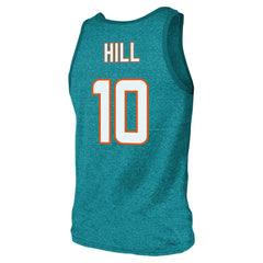 Tyreek Hill Miami Dolphins Majestic Threads Tri-Blend Player Name & Number Tank Top - Aqua discount