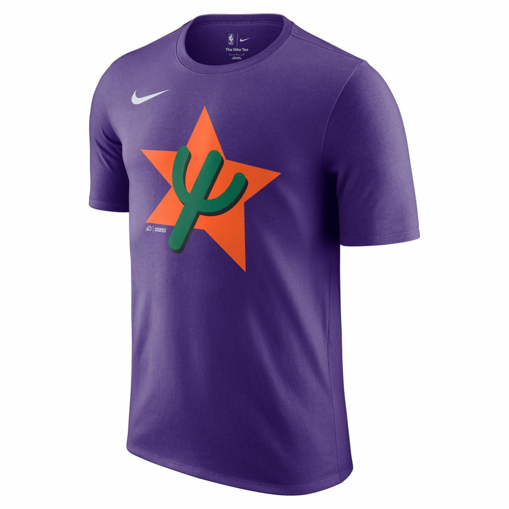 Phoenix Suns 2024/25 City Edition Essential Logo T-Shirt - Purple | Nike on sale