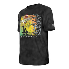 Los Angeles Dodgers Women's Sport Classics Enzyme Wash Oversized T-Shirt - Black | New Era