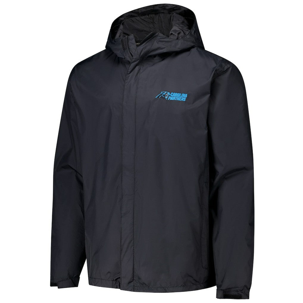 Carolina Panthers Dunbrooke Tropic Waterproof Packable Full-Zip Hoodie Jacket  - Black cheap
