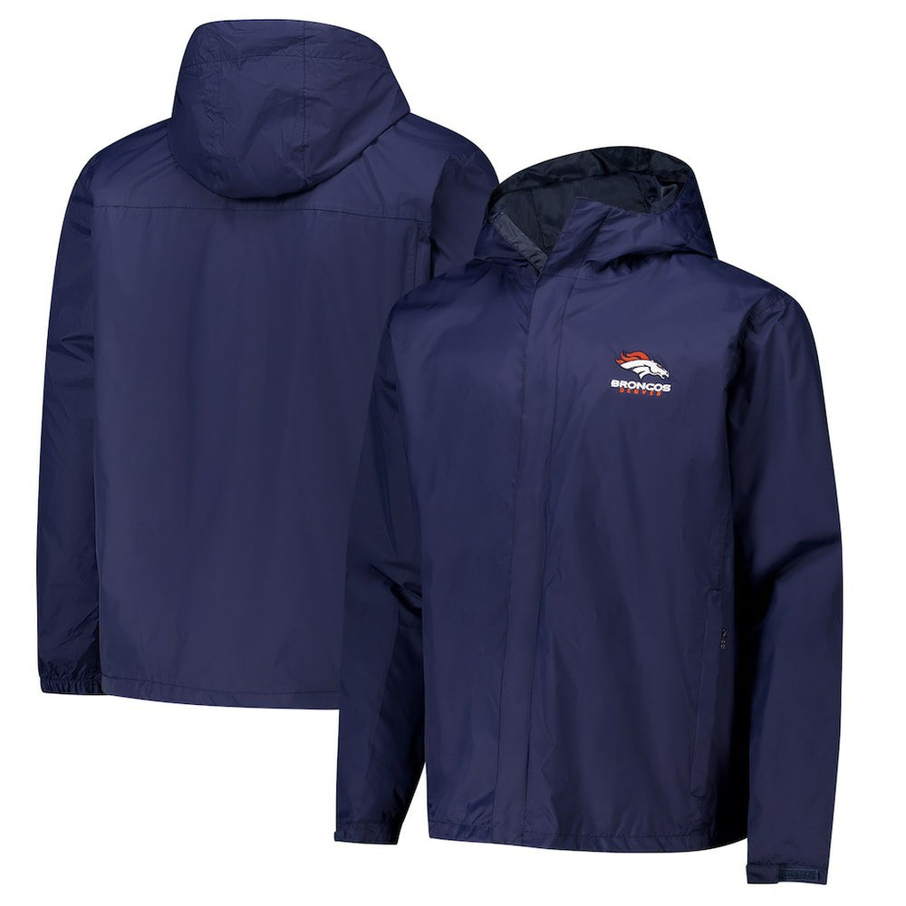 Denver Broncos Dunbrooke Tropic Waterproof Packable Full-Zip Hoodie Jacket  - Navy sale