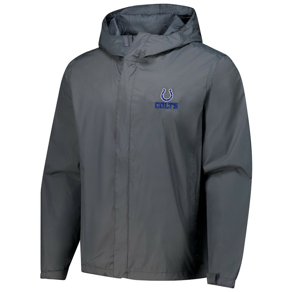 Indianapolis Colts Dunbrooke Tropic Waterproof Packable Full-Zip Hoodie Jacket  - Graphite for sale
