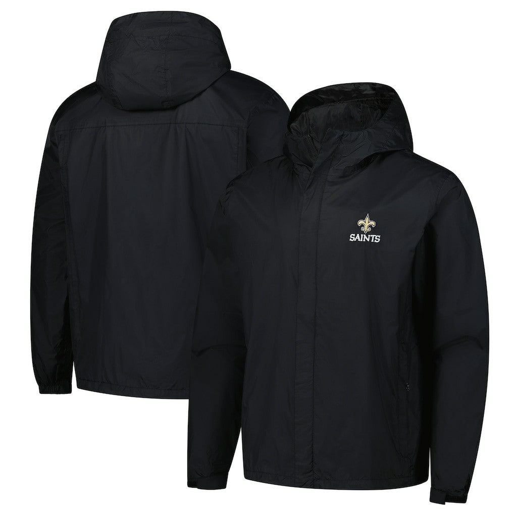 New Orleans Saints Dunbrooke Tropic Waterproof Packable Full-Zip Hoodie Jacket  - Black discount