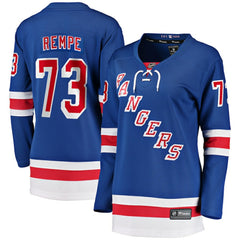 Matt Rempe New York Rangers Fanatics Women's Home Breakaway Jersey Blue