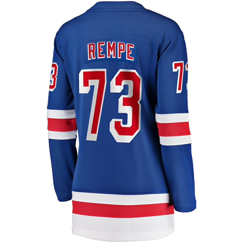 Matt Rempe New York Rangers Fanatics Women's Home Breakaway Jersey Blue