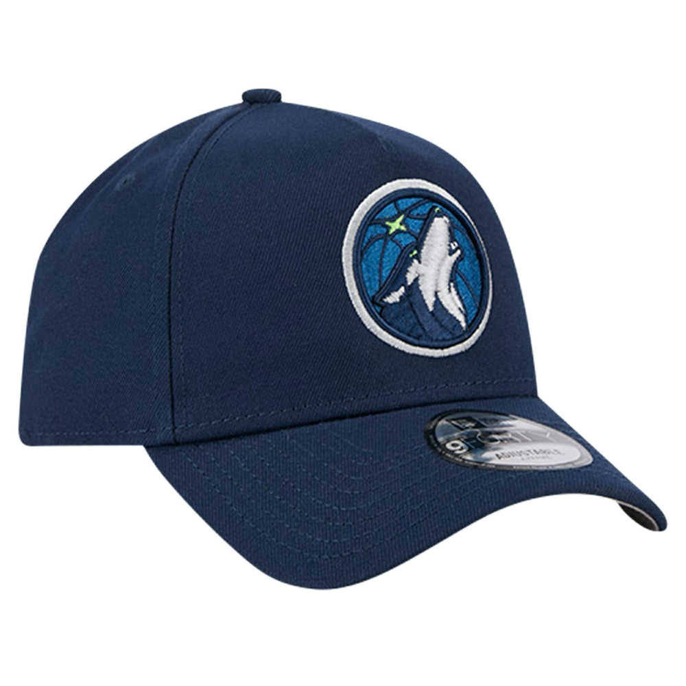 Minnesota Timberwolves A-Frame 9FORTY Adjustable Hat - Navy | New Era online