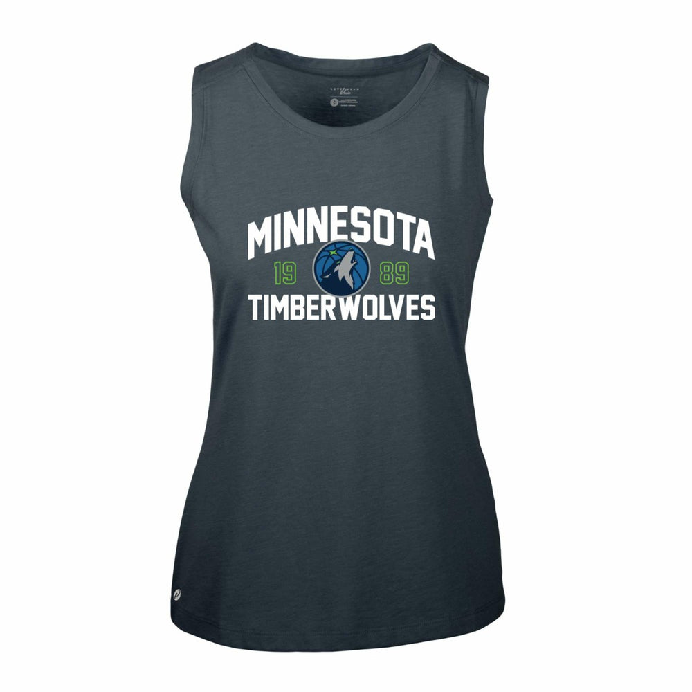 Minnesota Timberwolves Levelwear Women's Macy Tank Top - Navy on sale