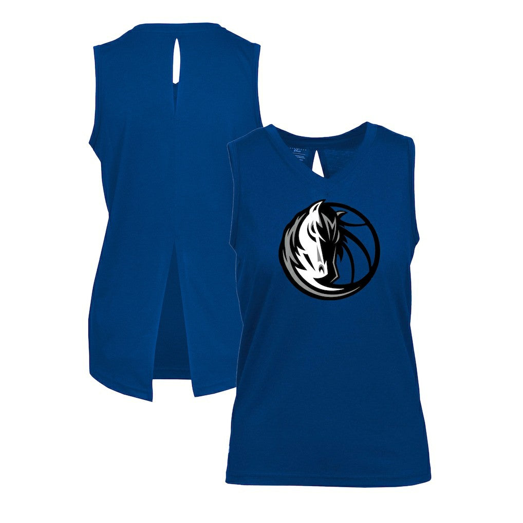 Dallas Mavericks Levelwear Women's Paisley Core V-Neck Tank Top sale - Blue for sale