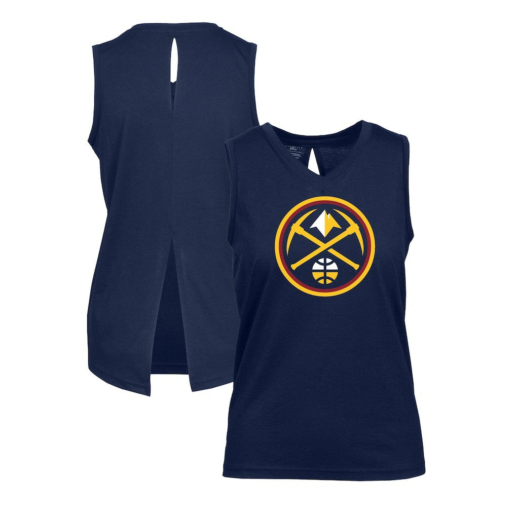 Denver Nuggets Levelwear Women's Paisley Core V-Neck Tank Top sale - Navy cheap