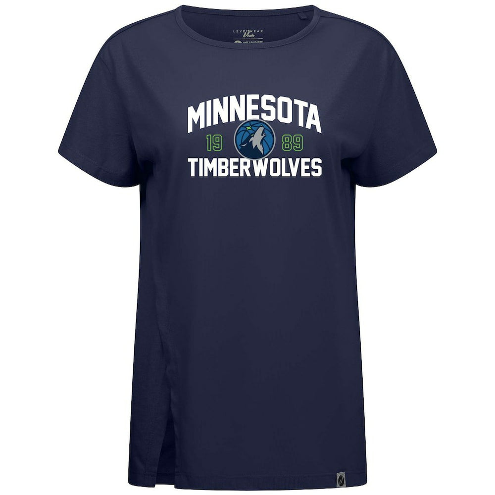 Minnesota Timberwolves Levelwear Women's Influx T-Shirt - Navy outlet