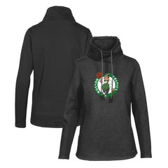 Boston Celtics Levelwear Women's Loop Core Funnel Neck Pullover Sweatshirt - Black discount