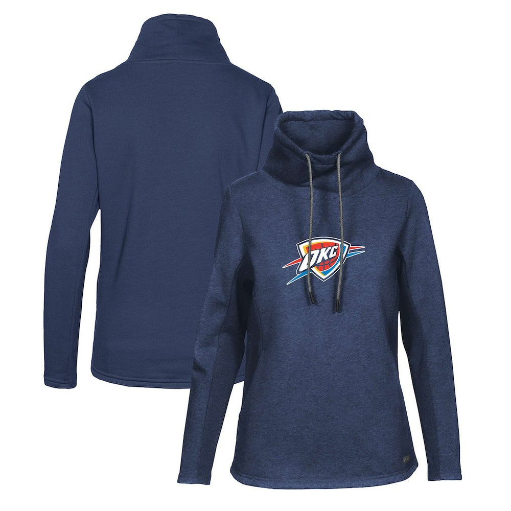 Oklahoma City Thunder Levelwear Women's Loop Core Funnel Neck Pullover Sweatshirt - Navy shop