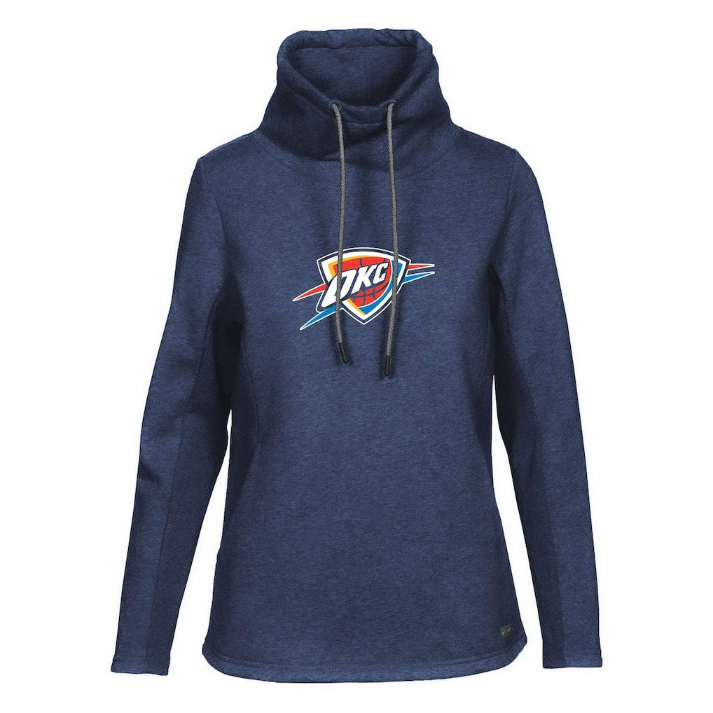 Oklahoma City Thunder Levelwear Women's Loop Core Funnel Neck Pullover Sweatshirt - Navy shop