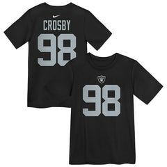 Maxx Crosby Las Vegas Raiders Preschool Player Name & Number T-Shirt - Black | Nike for sale