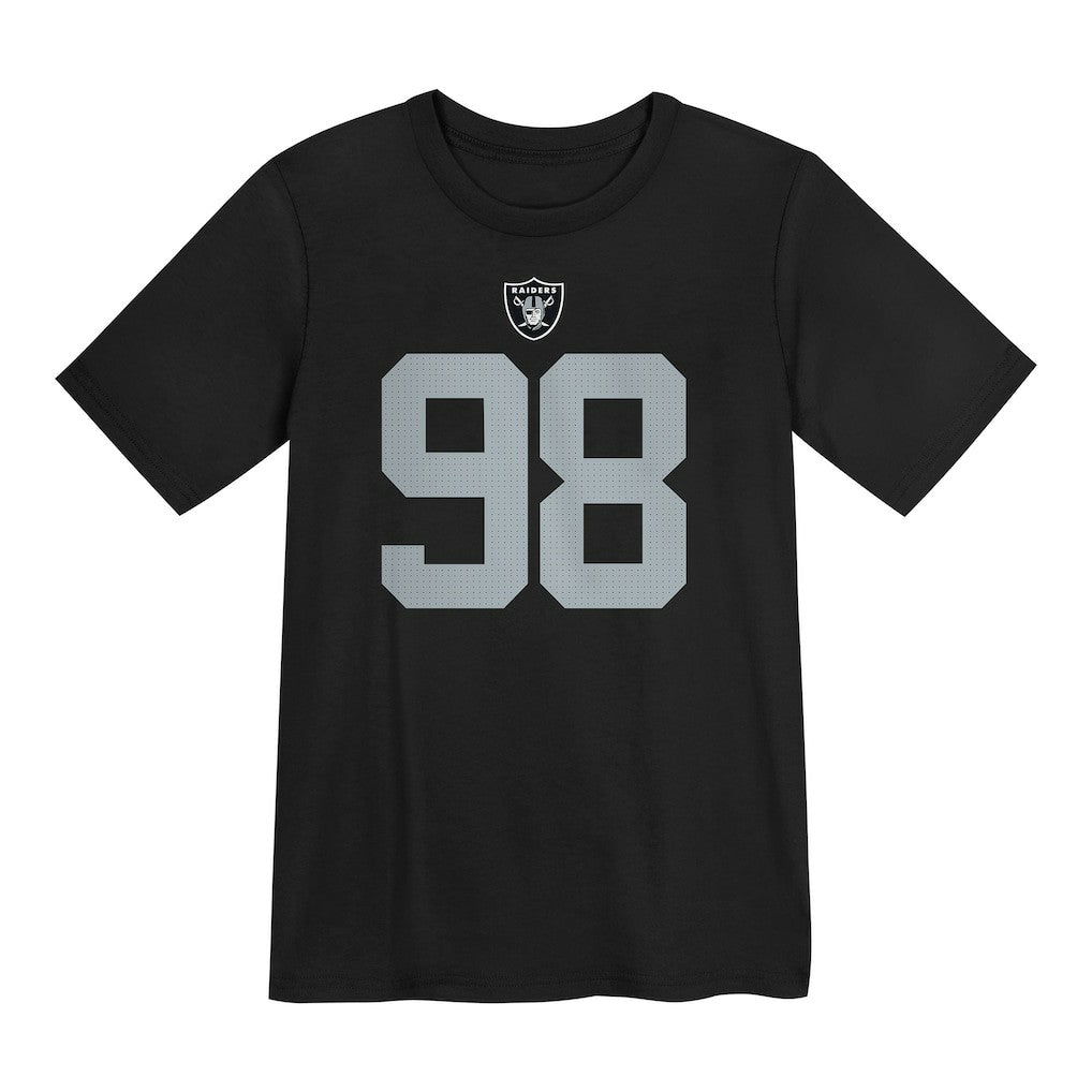 Maxx Crosby Las Vegas Raiders Preschool Player Name & Number T-Shirt - Black | Nike for sale