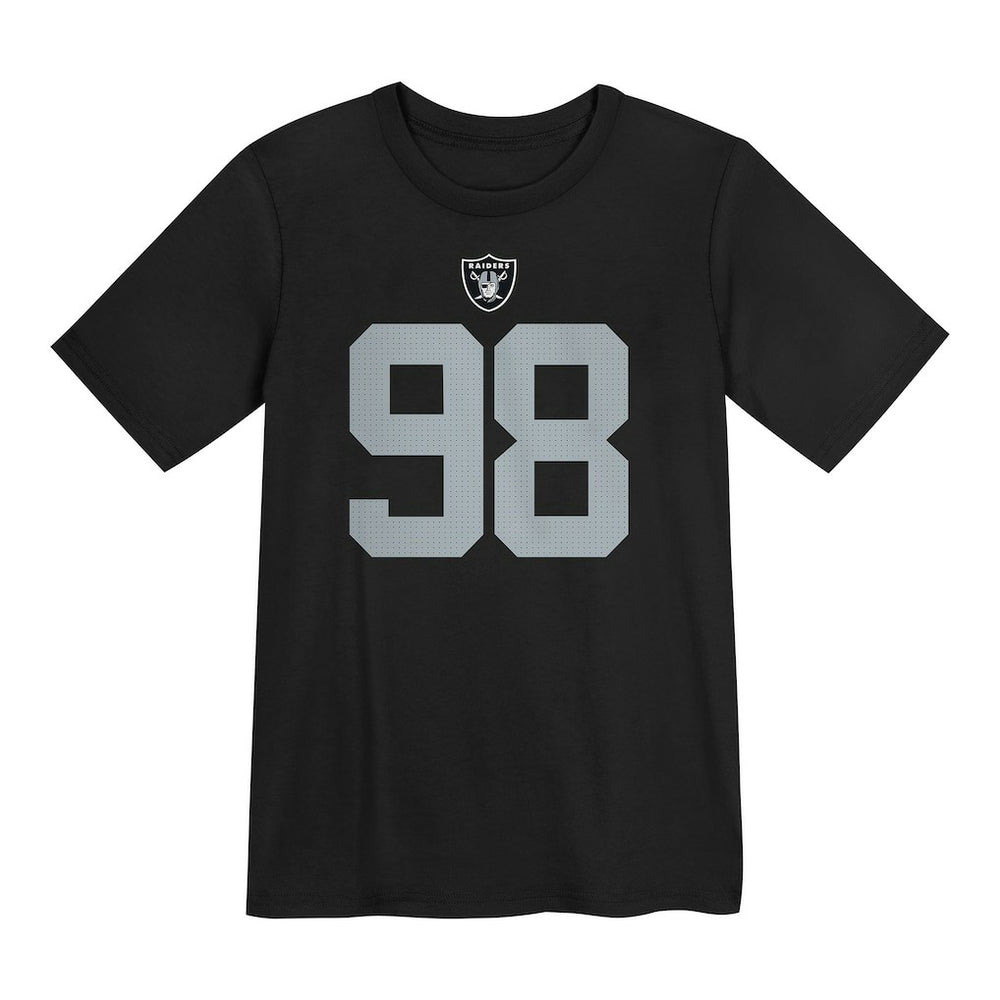 Maxx Crosby Las Vegas Raiders Preschool Player Name & Number T-Shirt - Black | Nike for sale