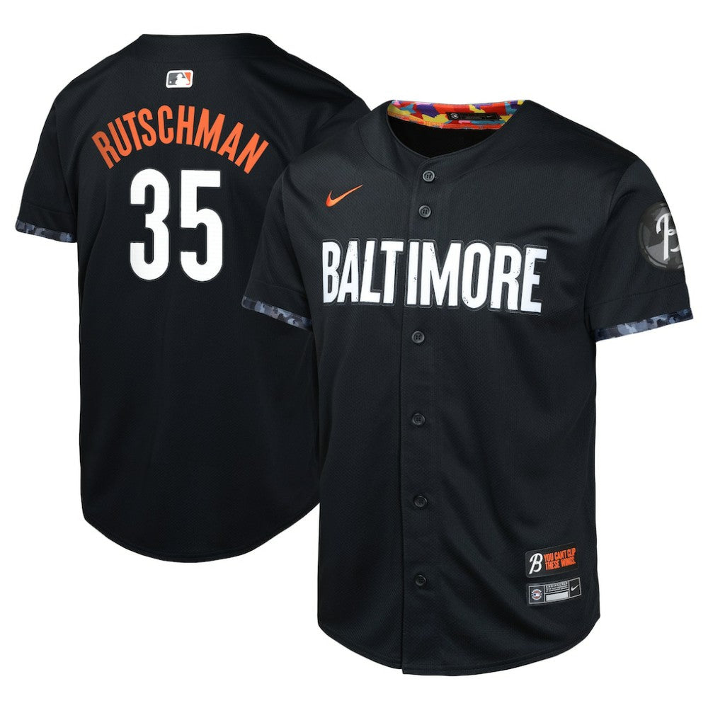 Adley Rutschman Baltimore Orioles Youth City Connect Limited Player Jersey - Black | Nike