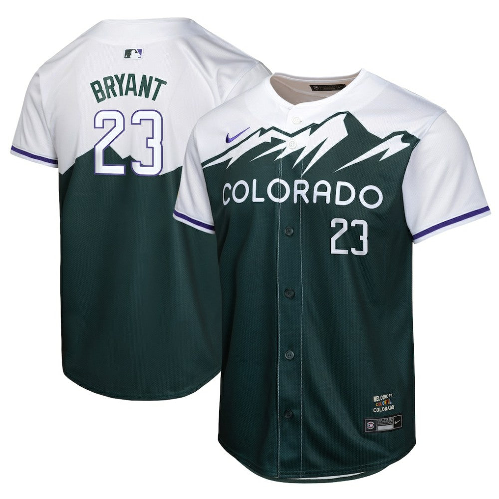 Kris Bryant Colorado Rockies Youth City Connect Limited Player Jersey - Green | Nike