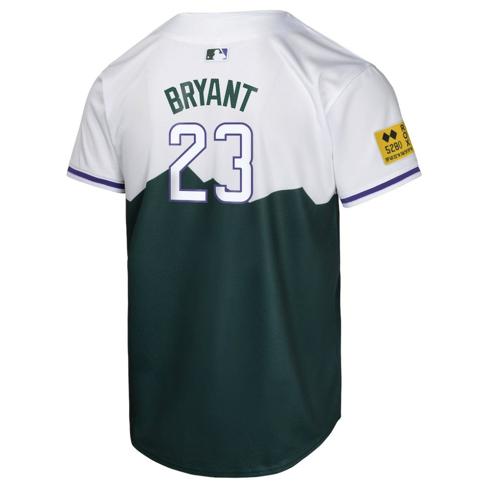 Kris Bryant Colorado Rockies Youth City Connect Limited Player Jersey - Green | Nike