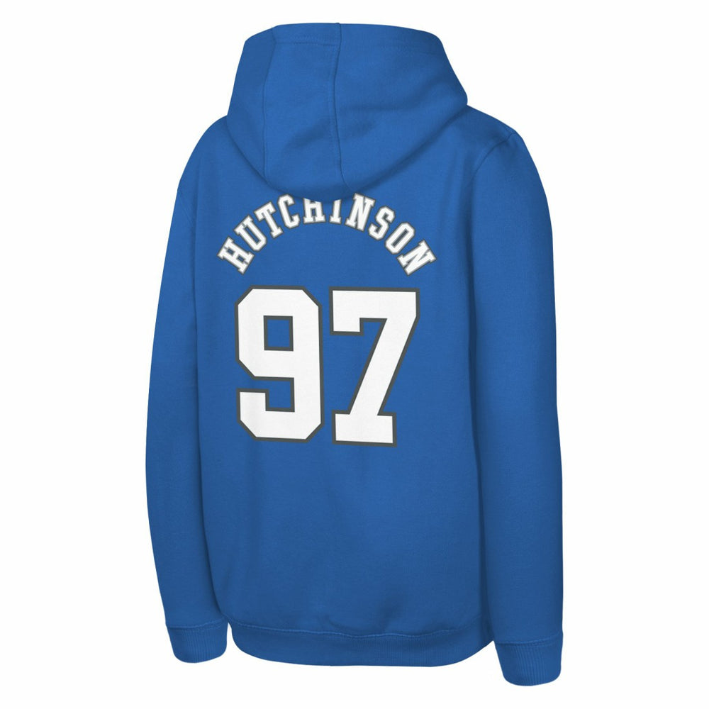 Aidan Hutchinson Detroit Lions Youth Mainliner Player Name & Number Pullover Hoodie - Blue online