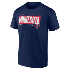 Minnesota Twins Blocked Out T-Shirt - Navy