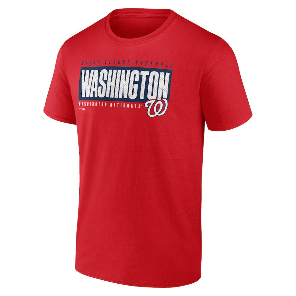 Washington Nationals Blocked Out T-Shirt - Red