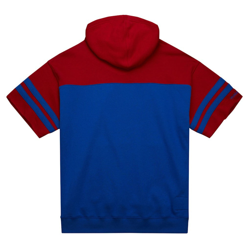 New York Giants Off Field Vintage Logo Short Sleeve Pullover Hoodie - Royal sale
