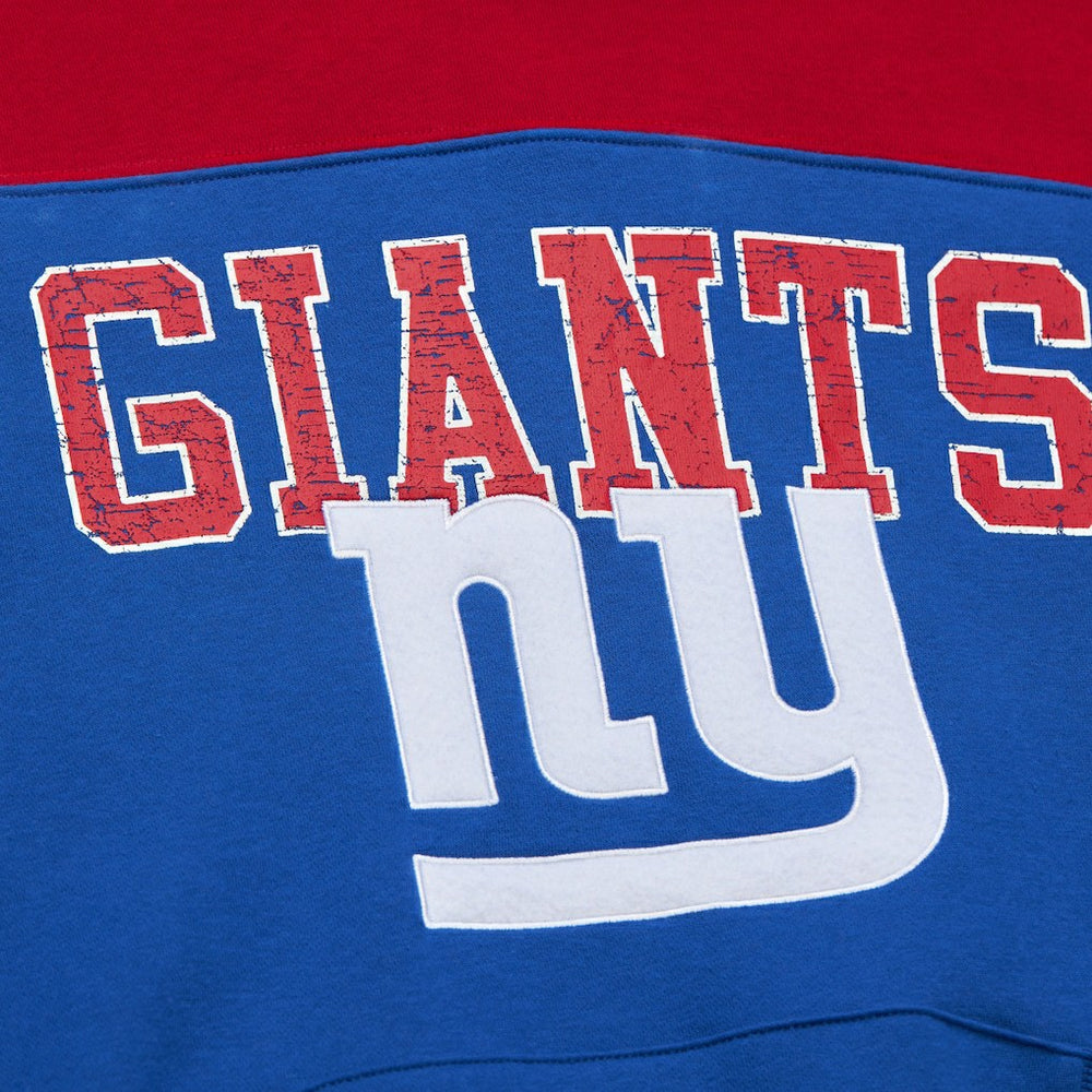 New York Giants Off Field Vintage Logo Short Sleeve Pullover Hoodie - Royal sale