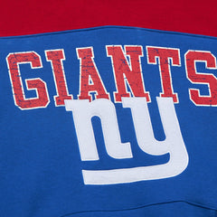 New York Giants Off Field Vintage Logo Short Sleeve Pullover Hoodie - Royal sale