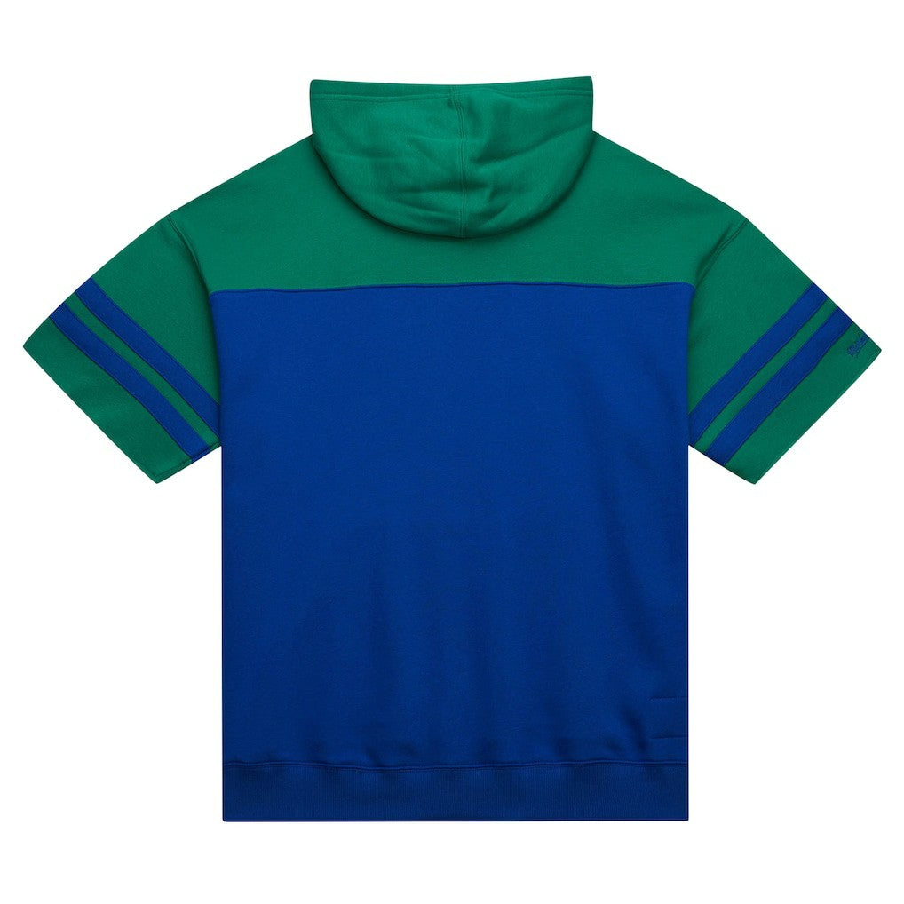 Seattle Seahawks Off Field Vintage Logo Short Sleeve Pullover Hoodie - Royal discount