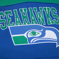 Seattle Seahawks Off Field Vintage Logo Short Sleeve Pullover Hoodie - Royal discount