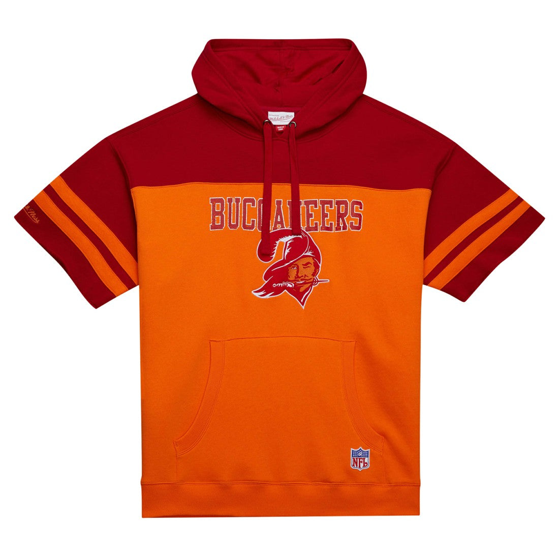 Tampa Bay Buccaneers Off Field Vintage Logo Short Sleeve Pullover Hoodie - Orange discount