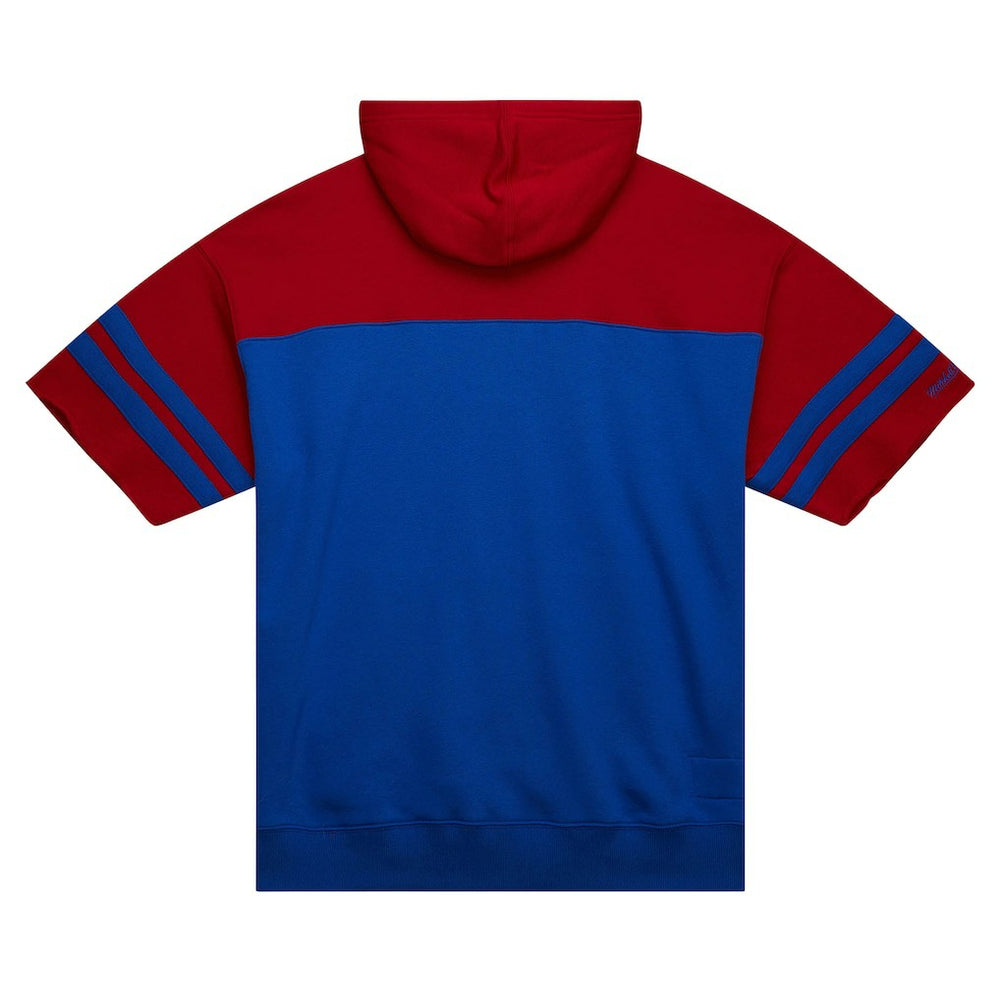 Buffalo Bills Off Field Vintage Logo Short Sleeve Pullover Hoodie - Royal on sale