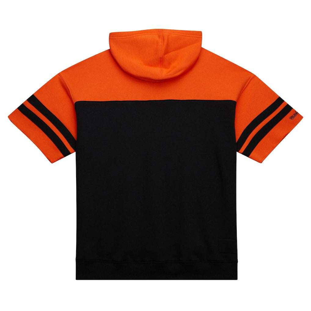 Cincinnati Bengals Off Field Vintage Logo Short Sleeve Pullover Hoodie - Black cheap
