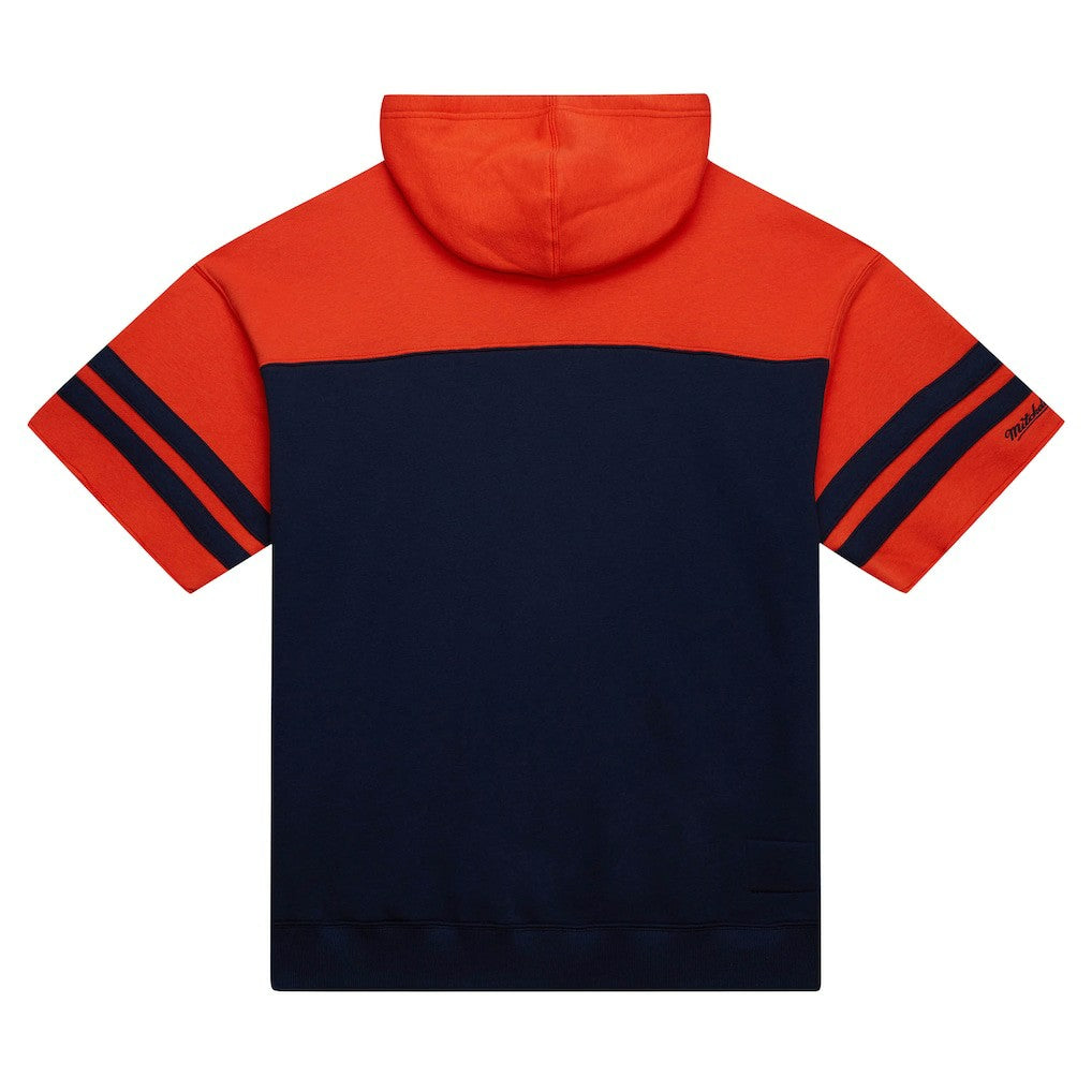 Chicago Bears Off Field Vintage Logo Short Sleeve Pullover Hoodie - Navy sale