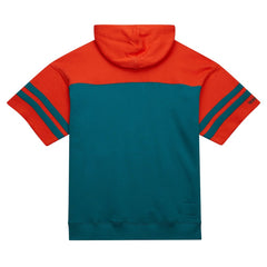 Miami Dolphins Off Field Vintage Logo Short Sleeve Pullover Hoodie - Aqua cheap