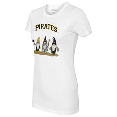 Pittsburgh Pirates Tiny Turnip Women's Gnomes T-Shirt - White