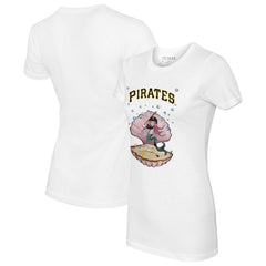Pittsburgh Pirates Tiny Turnip Women's Mermaid T-Shirt - White
