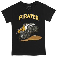 Pittsburgh Pirates Tiny Turnip Youth Monster Truck T-Shirt - Black