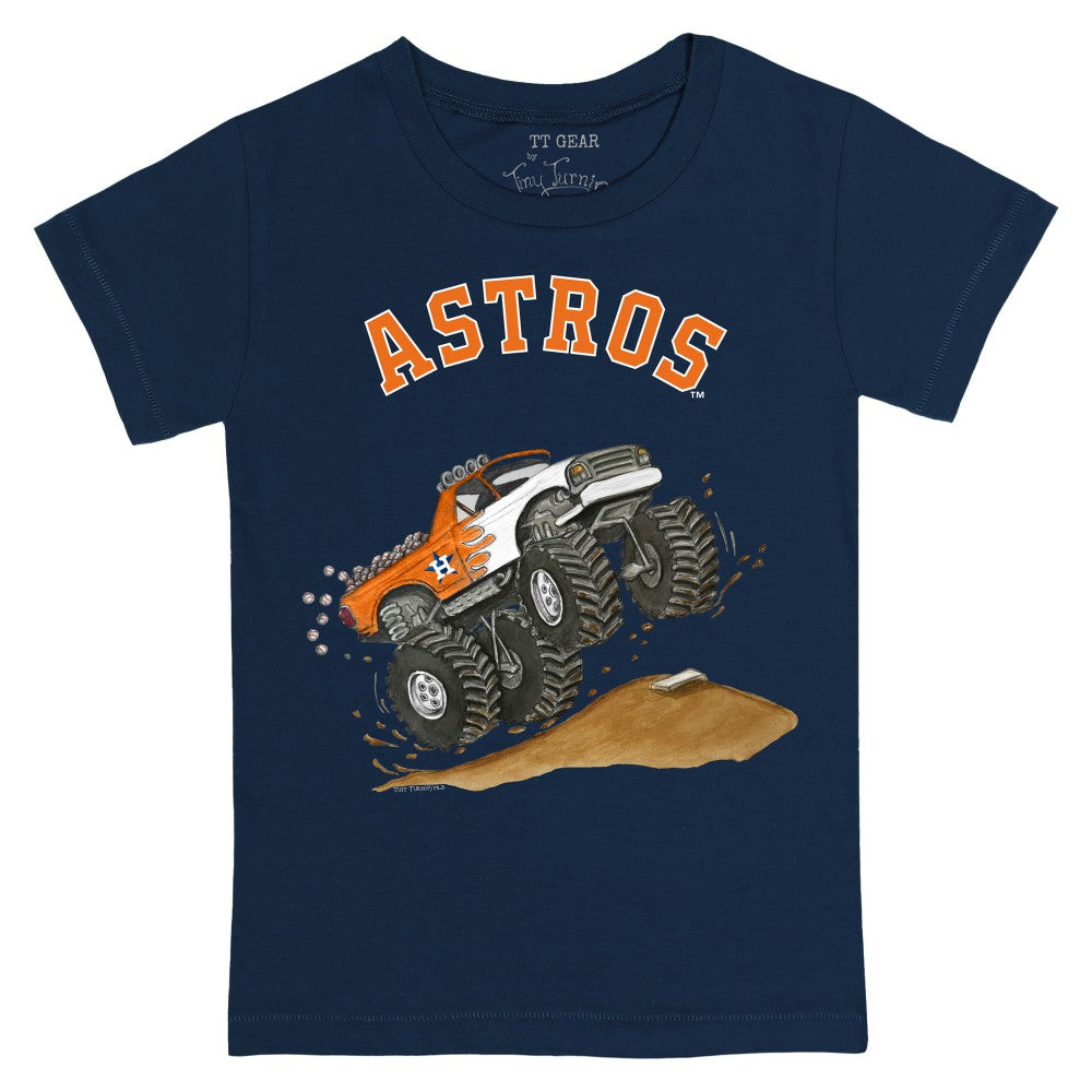 Houston Astros Tiny Turnip Youth Monster Truck T-Shirt - Navy