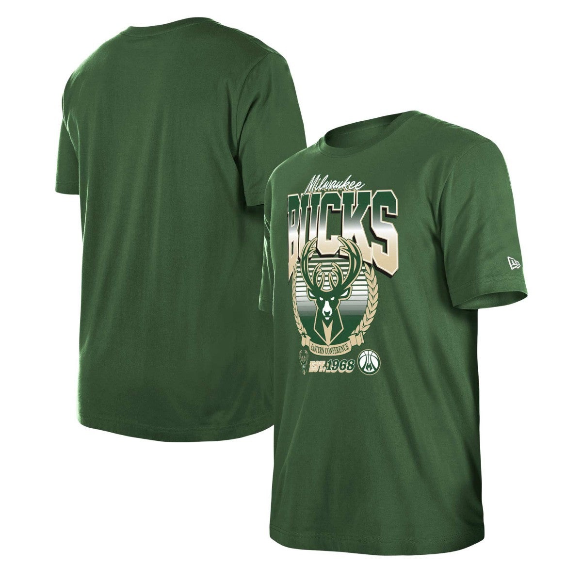 Milwaukee Bucks Unisex Summer Classics T-Shirt - Hunter Green | New Era sale