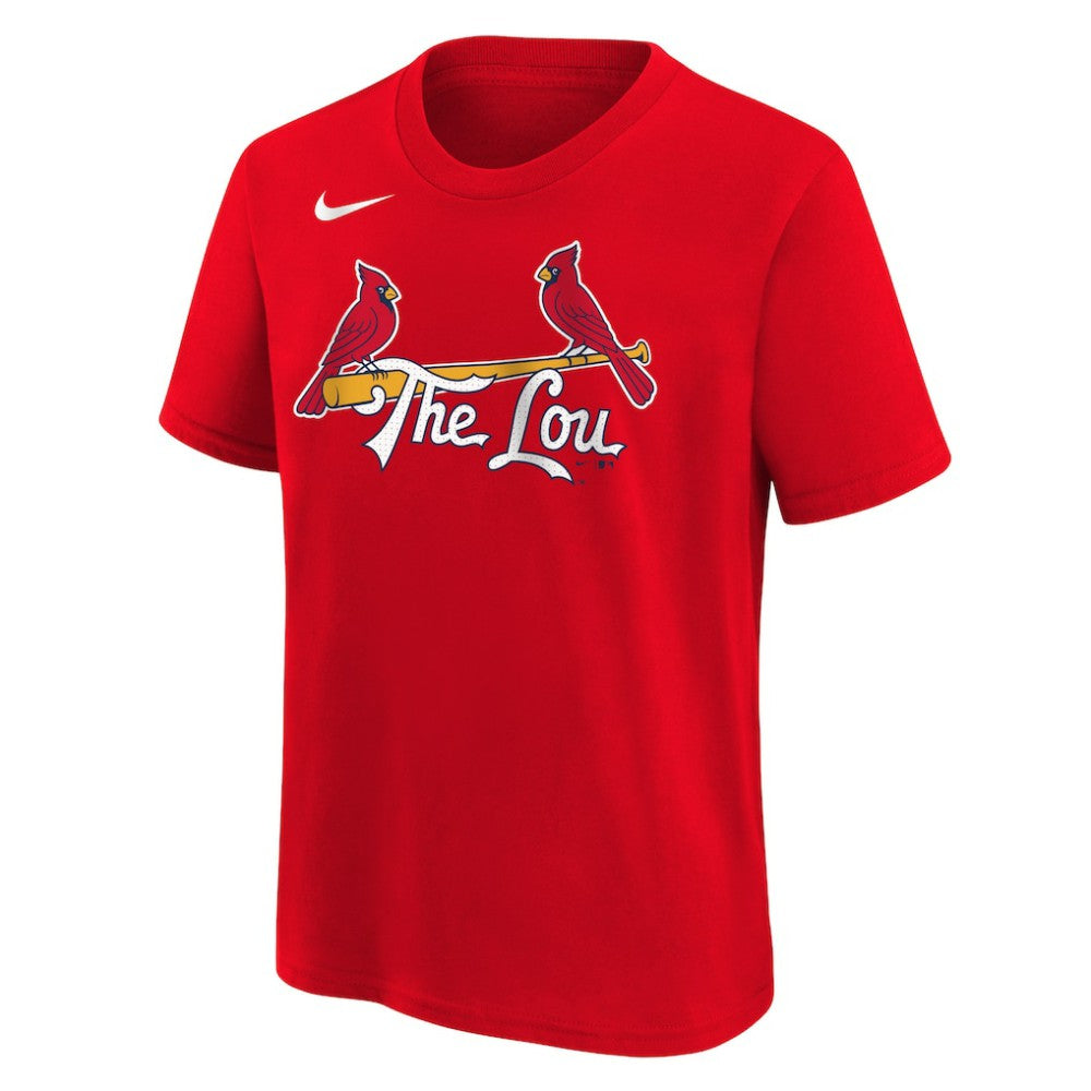 Nolan Arenado St. Louis Cardinals Youth 2024 City Connect Name & Number T-Shirt - Red | Nike