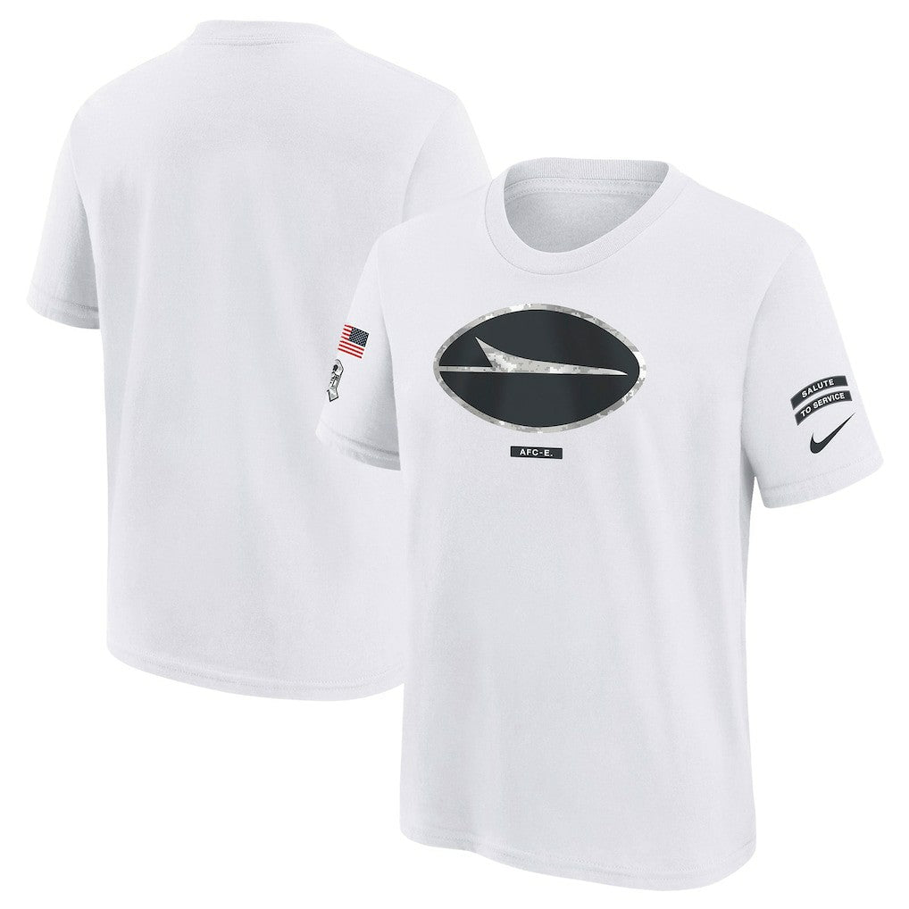 New York Jets Youth 2024 Salute To Service T-Shirt - White | Nike for sale