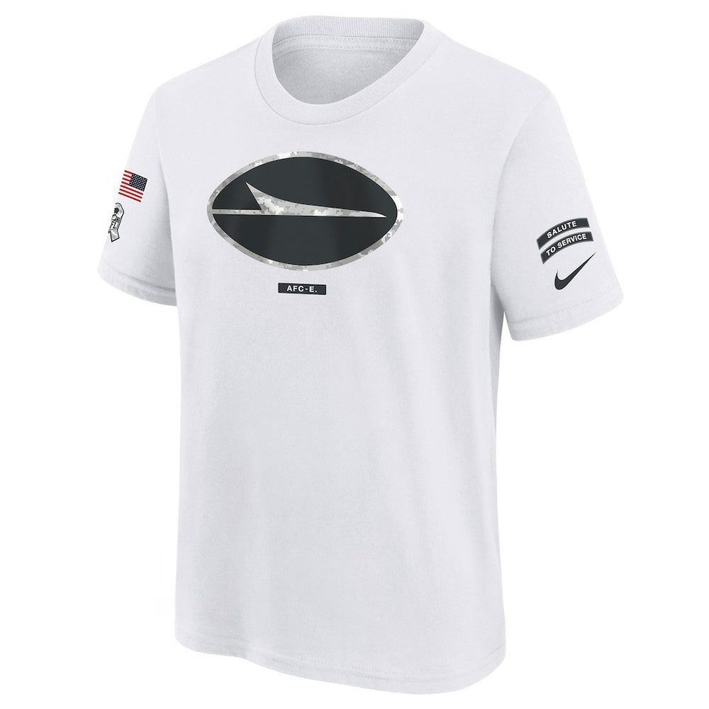 New York Jets Youth 2024 Salute To Service T-Shirt - White | Nike for sale