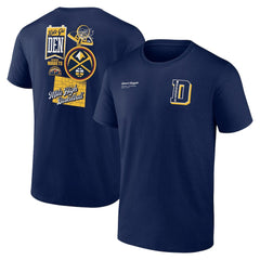 Denver Nuggets Split Zone T-Shirt sale - Navy outlet