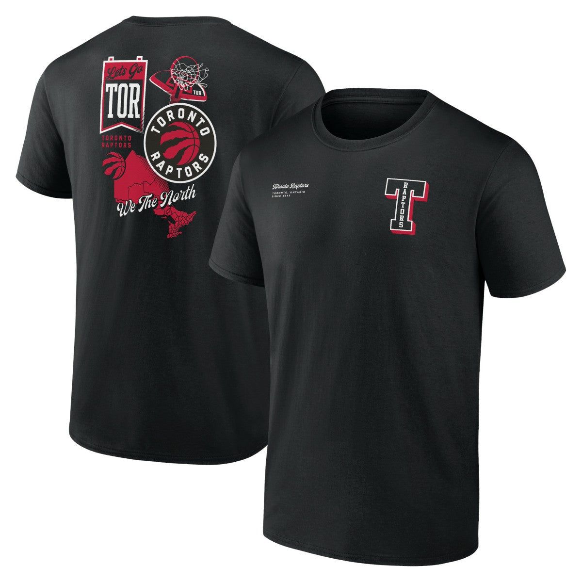 Toronto Raptors Split Zone T-Shirt - Black for sale